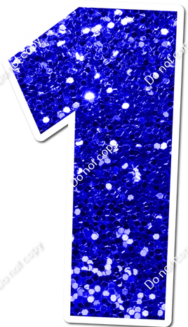 30" Individuals - Blue Sparkle