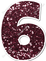 LG 23.5" Individuals - Burgundy Sparkle