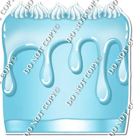 Flat Baby Blue - Split Cake