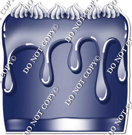 Flat Navy Blue - Split Cake