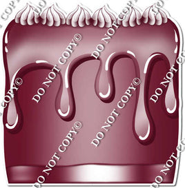 Flat Burgundy - Split Cake