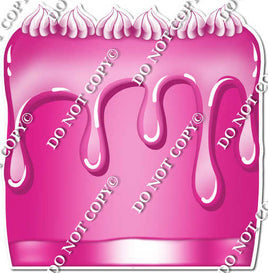 Flat Hot Pink - Split Cake