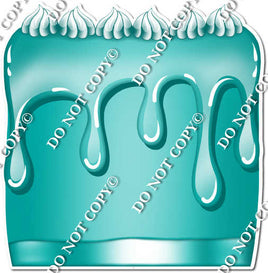 Flat Teal - Split Cake