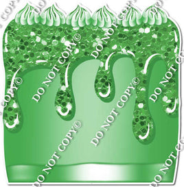 Sparkle Lime Green - Split Cake