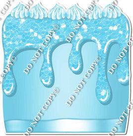Sparkle Baby Blue - Split Cake