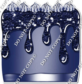 Sparkle Navy Blue - Split Cake