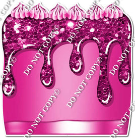 Sparkle Hot Pink - Split Cake
