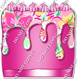 Pink Floral - Split Cake