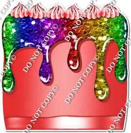 Sparkle Rainbow - Split Cake