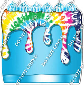 Tie Dye - Split Cake