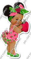 Girl Holding Strawberries w/ Variants