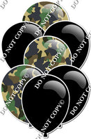 Flat Black & Camo - Balloon Bundle with Highlight