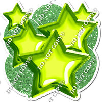 Lime Green Balloon & Star Bundle