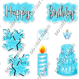 8 pc Quick Sets #1 - Flat Baby Blue - Flair-hbd0570