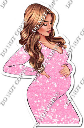 Coming Soon Pregnancy Pink - Pregnant - Sticker