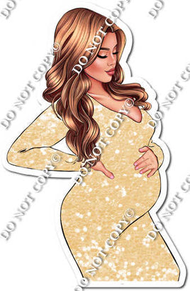 Champagne Sparkle - Light Skin Tone Pregnant Woman w/ Variants