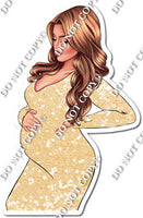 Champagne Sparkle - Light Skin Tone Pregnant Woman w/ Variants