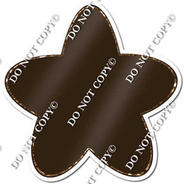 Rounded Flat Chocolate Star