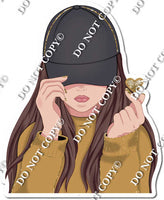 Gold - Teenage Girl Wearing Hat w/ Variants