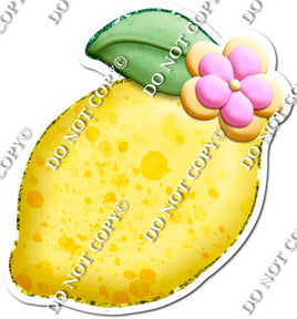 Beach - Lemon with Yellow & Pink Flower w/ Variants