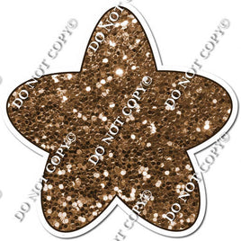 Rounded Chocolate Sparkle Star
