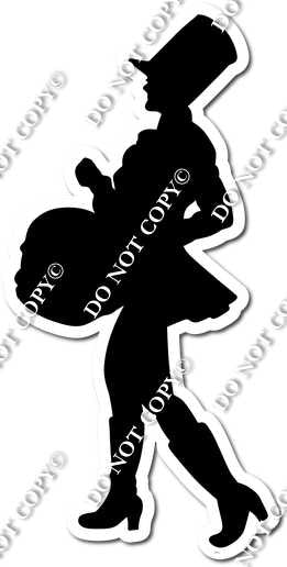 Marching Band Drummer 1 Silhouette w/ Variants