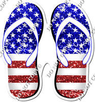 American Flag Sandals w/ Variants