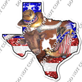 Texas Shape with Boots & Hat