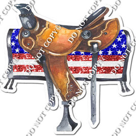 Horse Saddle - American Flag w/ Variants
