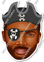 Pirate - Dark Skin Tone Man - Pirate w/ Variants