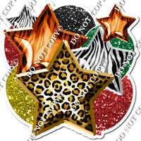 Animal Print Balloon & Star Bundle