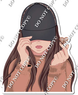 Rose Gold - Teenage Girl Wearing Hat w/ Variants