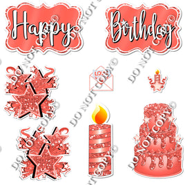 8 pc Quick Sets #1 - Flat Coral - Flair-hbd0576