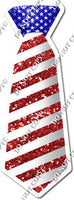 American Flag Tie - Red & White w/ Variants