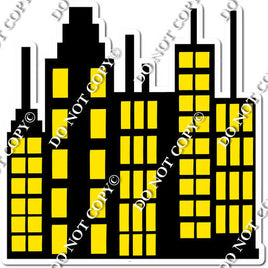 Buildings - Yellow Windows w/ Variants