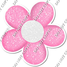 5 Petals Baby Pink & White Center Daisy w/ Variants