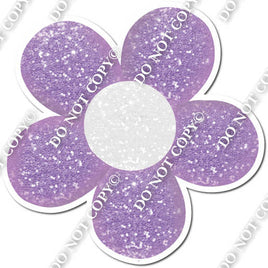 5 Petals Lavender & White Center Daisy w/ Variants