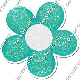 5 Petals Mint & White Center Daisy w/ Variants