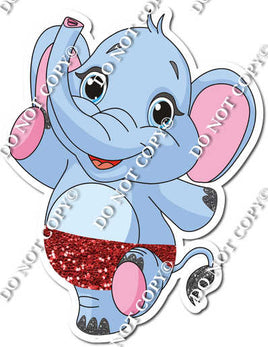 Elephant in Red Diaper Shorts w/ Variants