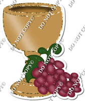 Gold Chalice with Grapes w/ Variants