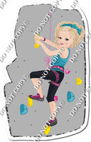 Girl Climbing Rockwall w/ Variants