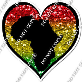 Juneteenth - Heart with Africa