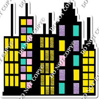 Buildings - Yellow & Pastel Windows w/ Variants