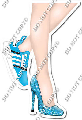 Caribbean - Women's Legs with High Heel & Tennis Shoe