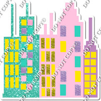 Buildings - Baby Pink & Mint w/ Variants