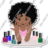 Painting Nails - Girl w/ Variants