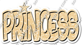 Champagne Sparkle BB Font Princess Statement w/ Variant