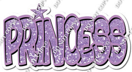 Lavender Sparkle BB Font Princess Statement w/ Variant