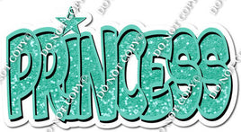 Mint Sparkle BB Font Princess Statement w/ Variant