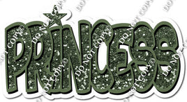 Sage Sparkle BB Font Princess Statement w/ Variant